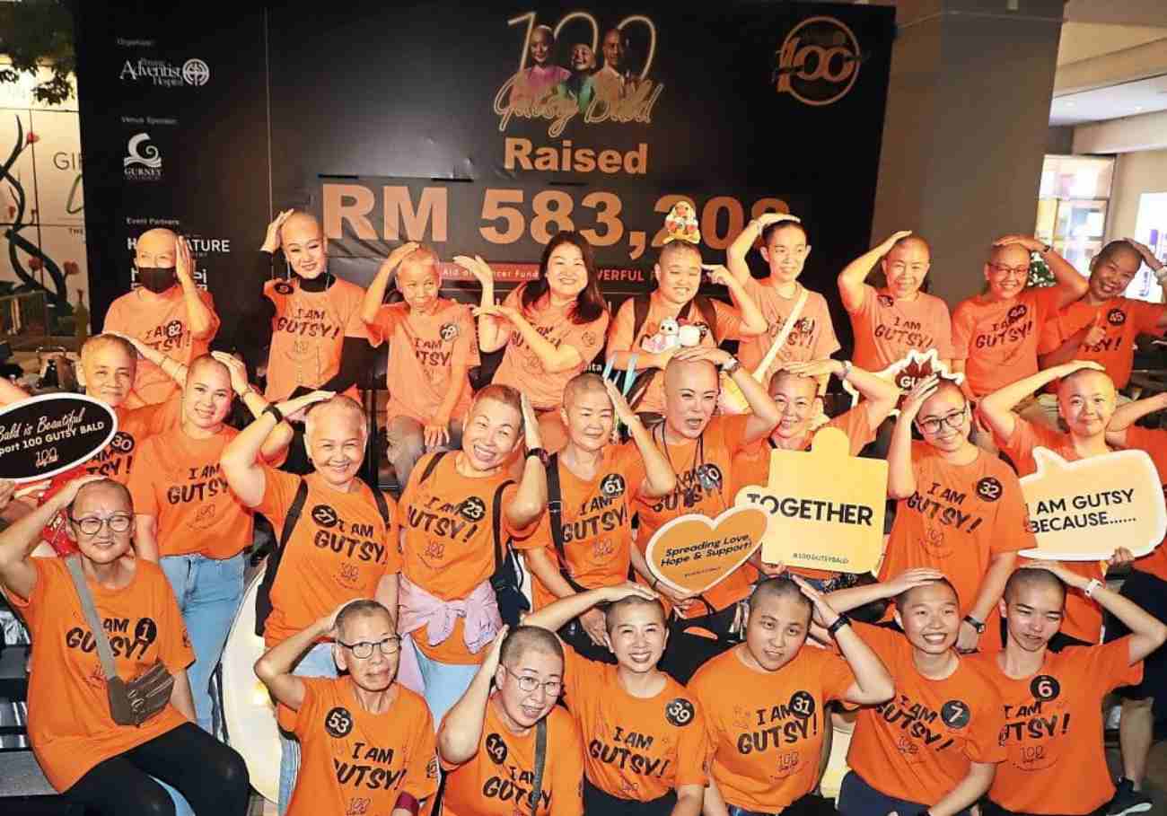 100 gutsy individuals went bald for cancer patients 