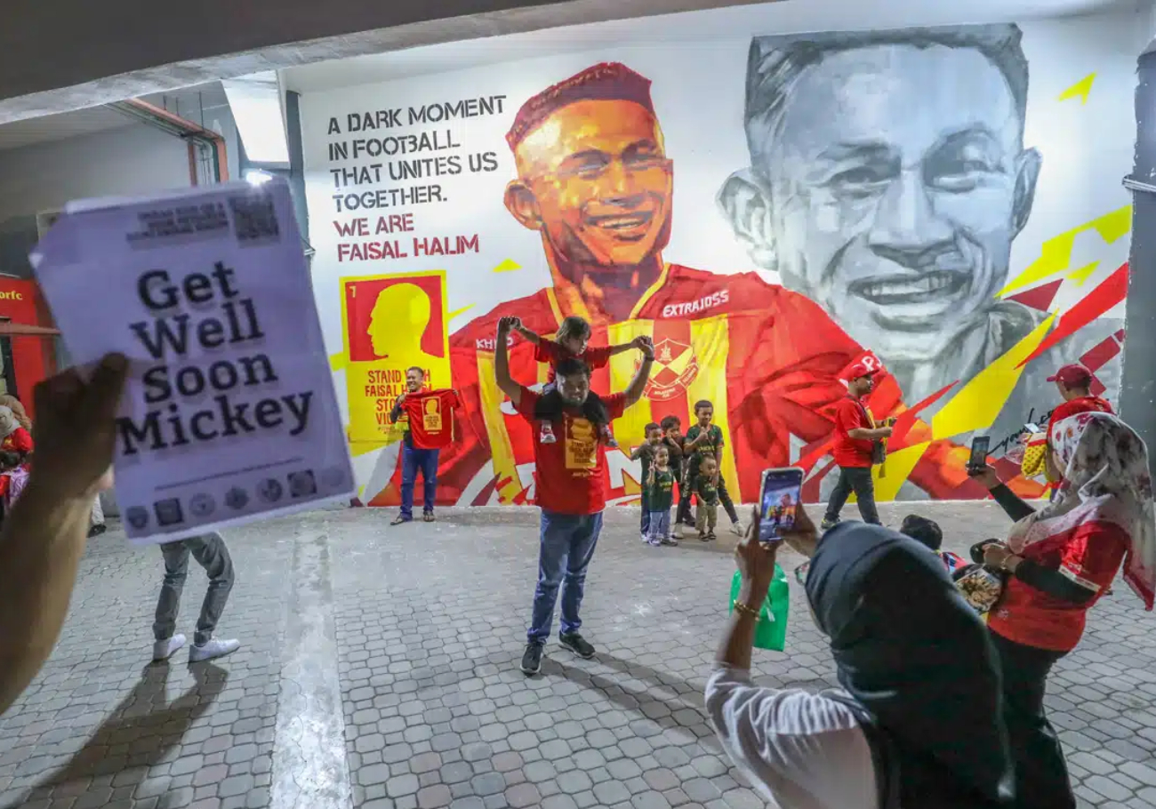 Faisal Halim Mural: A symbol of support for attacked footballer