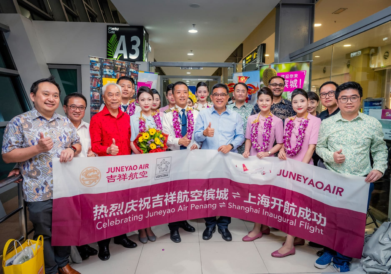 Juneyao Airlines flights to Penang boosts tourism and trade
