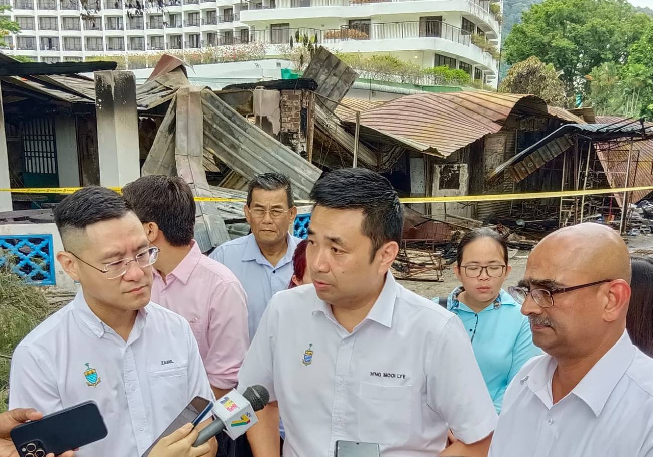 Batu Ferringhi Hawker complex to rebuild after fire