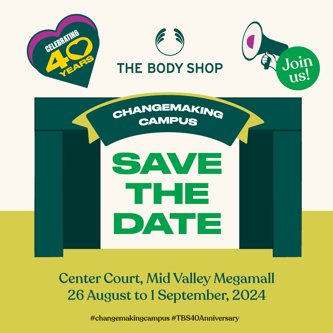 Celebrate Merdeka with The Body Shop's 40th anniversary