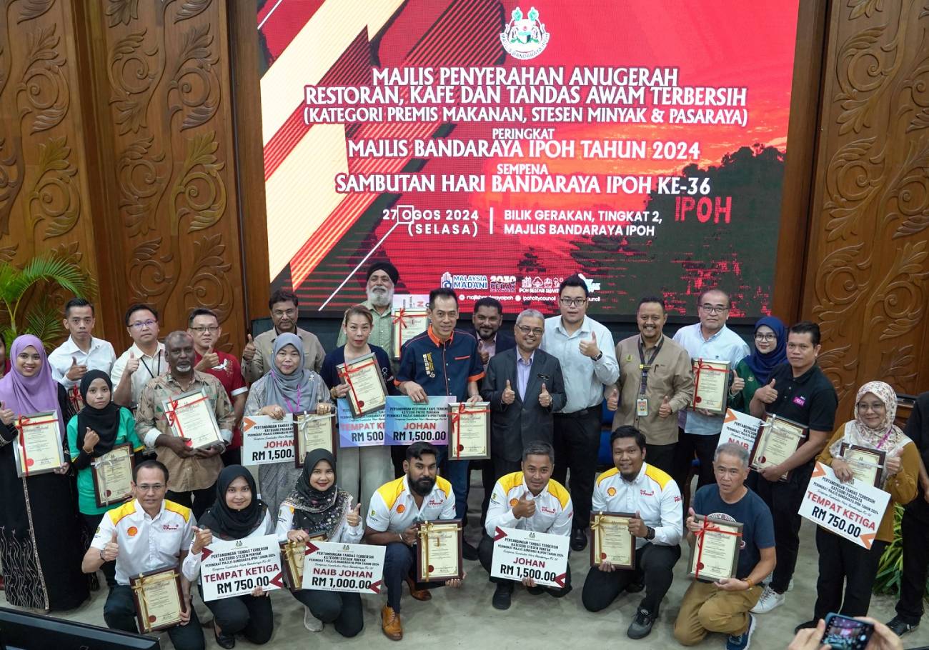 Ipoh City Council celebrates cleanliness with awards