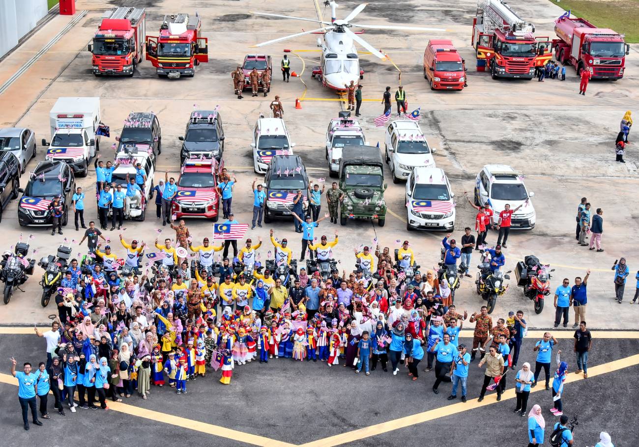 Kembara Merdeka Jalur Gemilang convoy reaches Penang