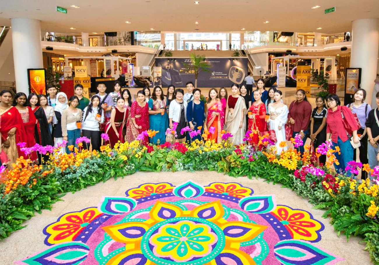 UCSI students create stunning Kolam at Pavilion Bukit Jalil