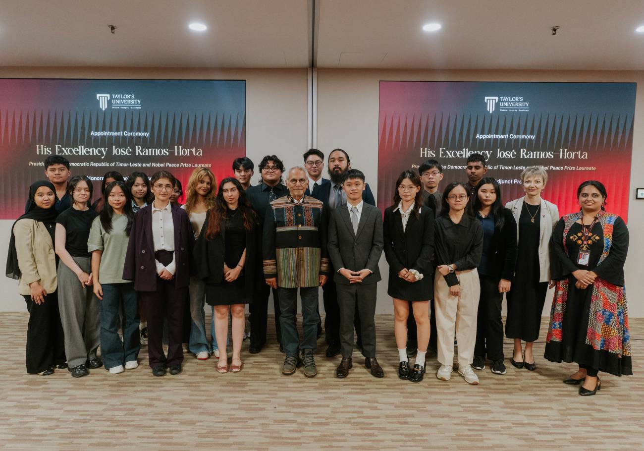 Taylor’s University welcomes Nobel laureate José Ramos-Horta