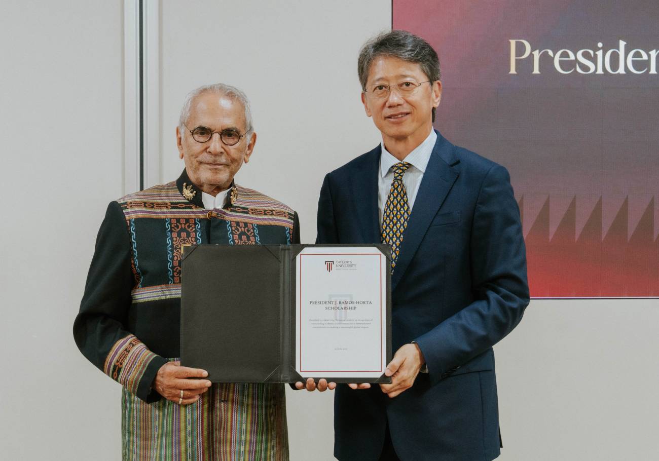 Taylor’s University welcomes Nobel laureate José Ramos-Horta